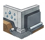 Waterproofing service illustration
